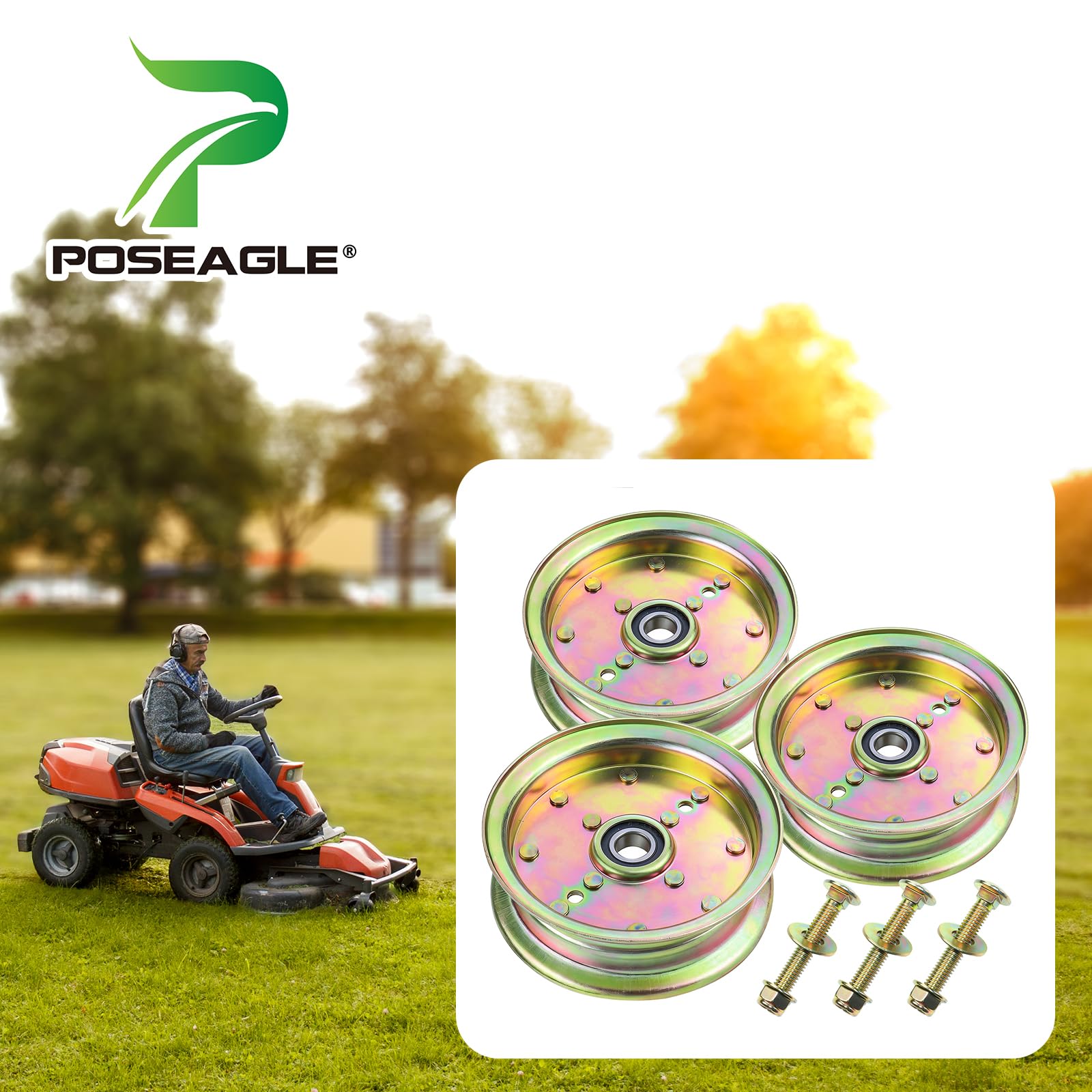 POSEAGLE close-up bearing detail highlighting smooth operation benefit