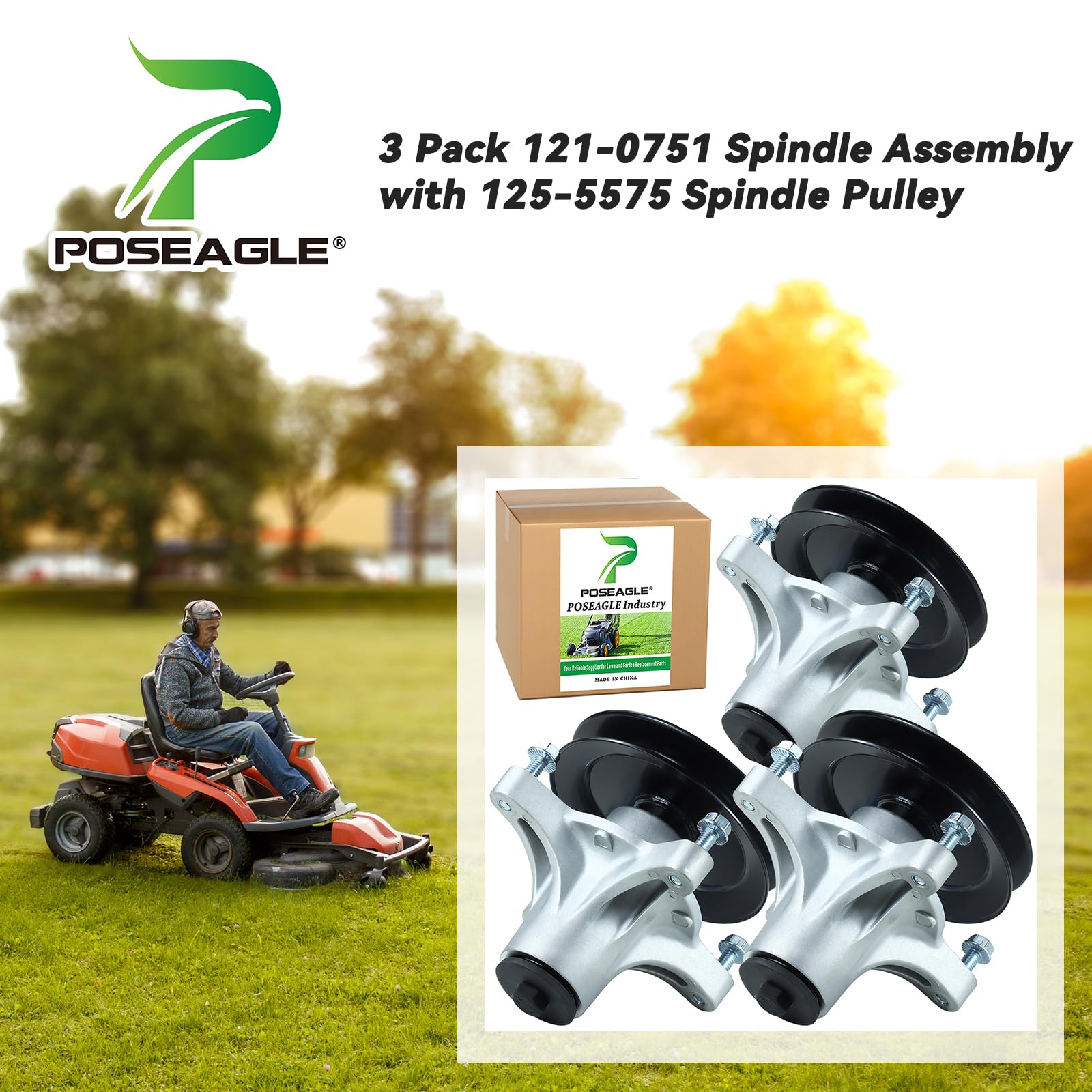 POSEAGLE pulley close-up with dimensions for correct belt alignment benefit