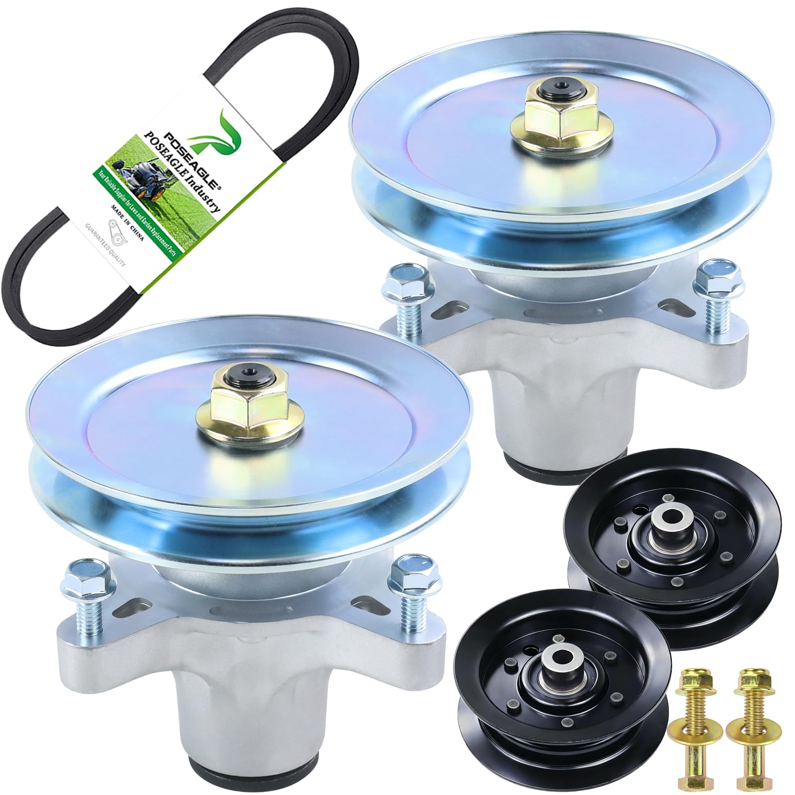 POSEAGLE front view of spindle assembly pack for clear identification and quick replacement