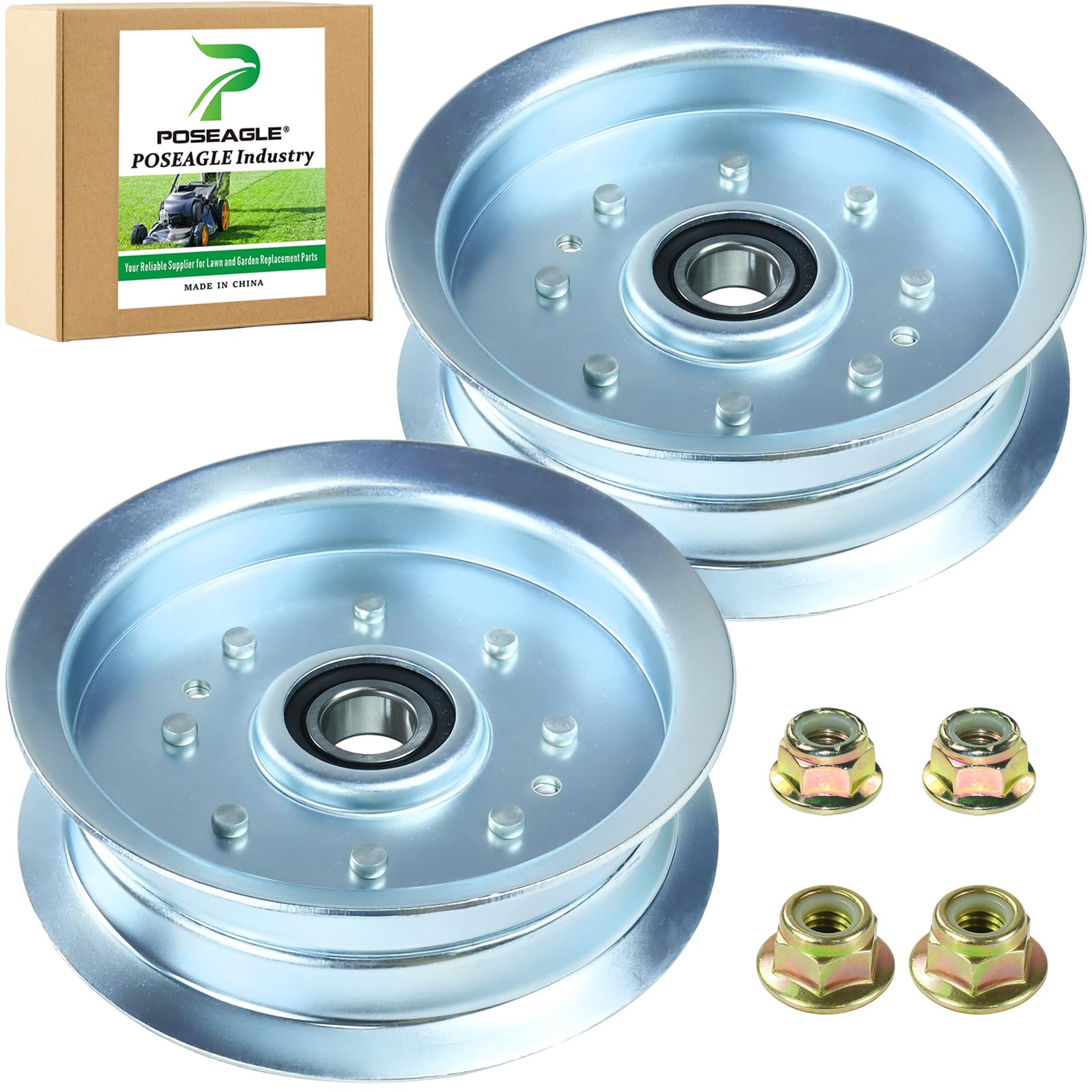 POSEAGLE front view idler pulley showing fitment and durability benefits