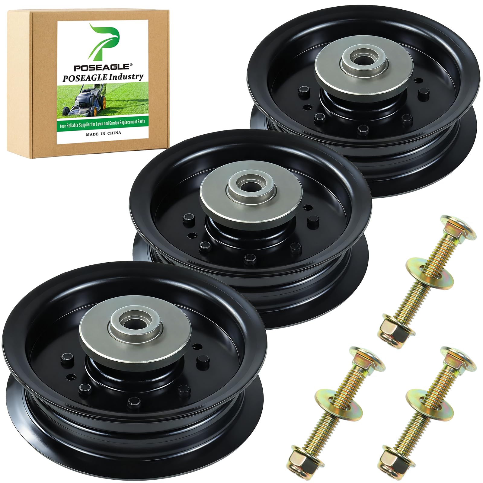 POSEAGLE front view pulley showing replacement fit and durability