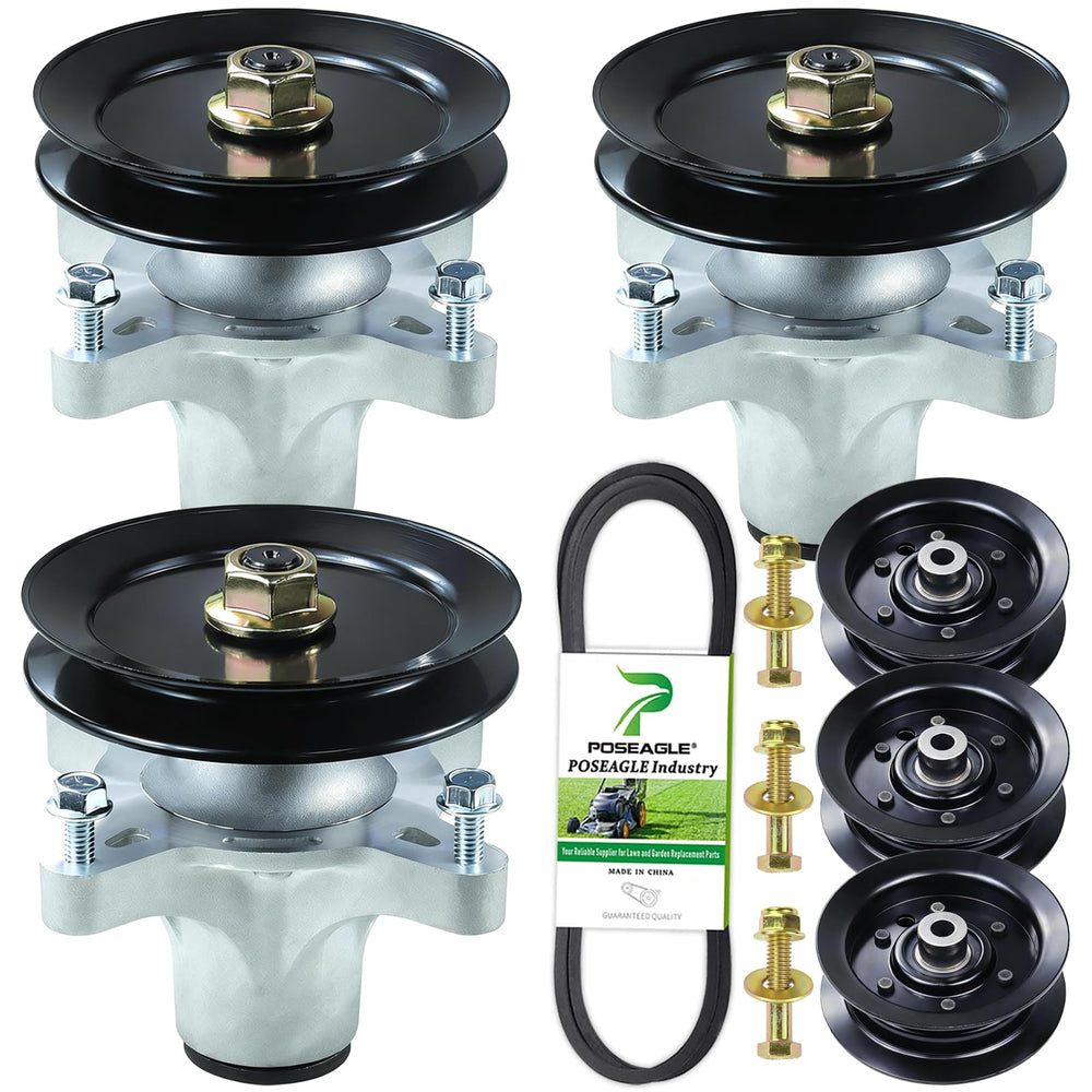 POSEAGLE front view spindle assembly showing solid fit and alignment benefit