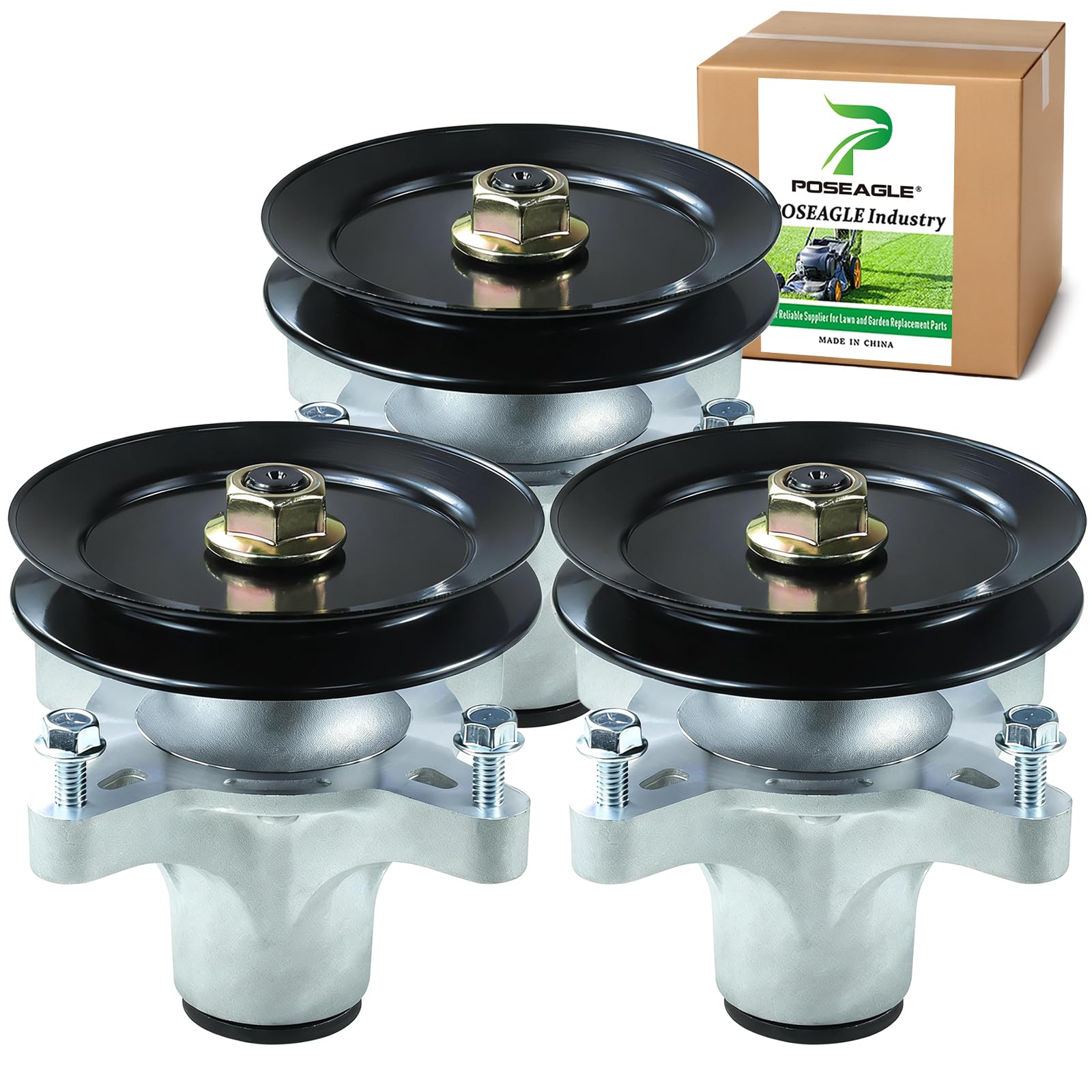 POSEAGLE front view spindle assembly showing fit and alignment benefit