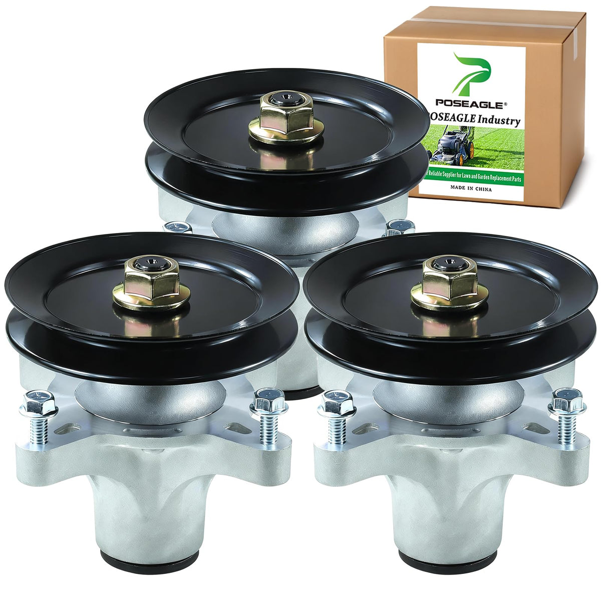 POSEAGLE front view spindle assembly showing fit and alignment benefit