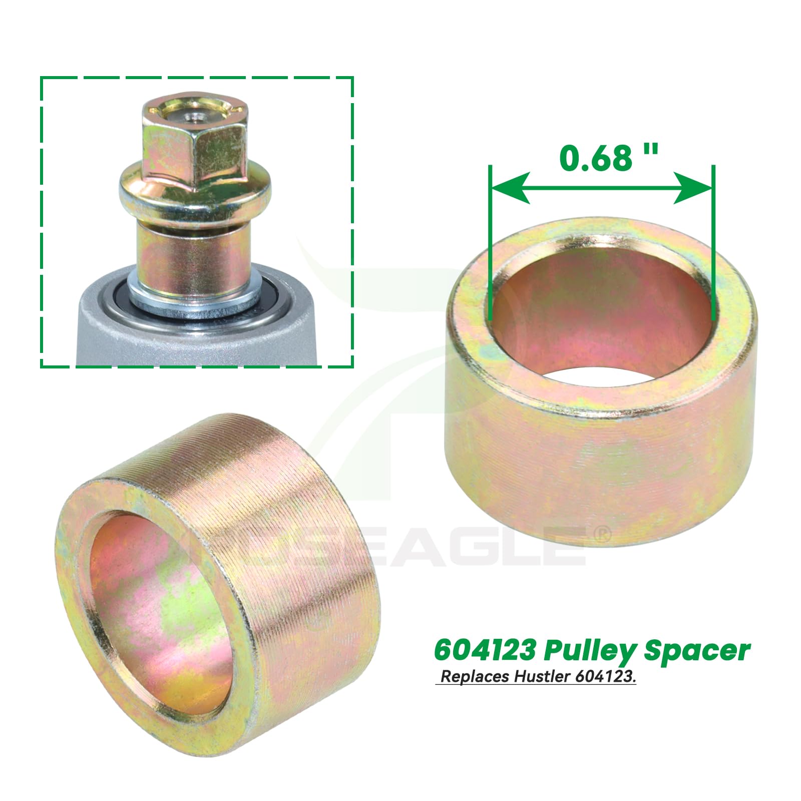 POSEAGLE hardware and fasteners overhead showing included Grade 5 bolts benefit