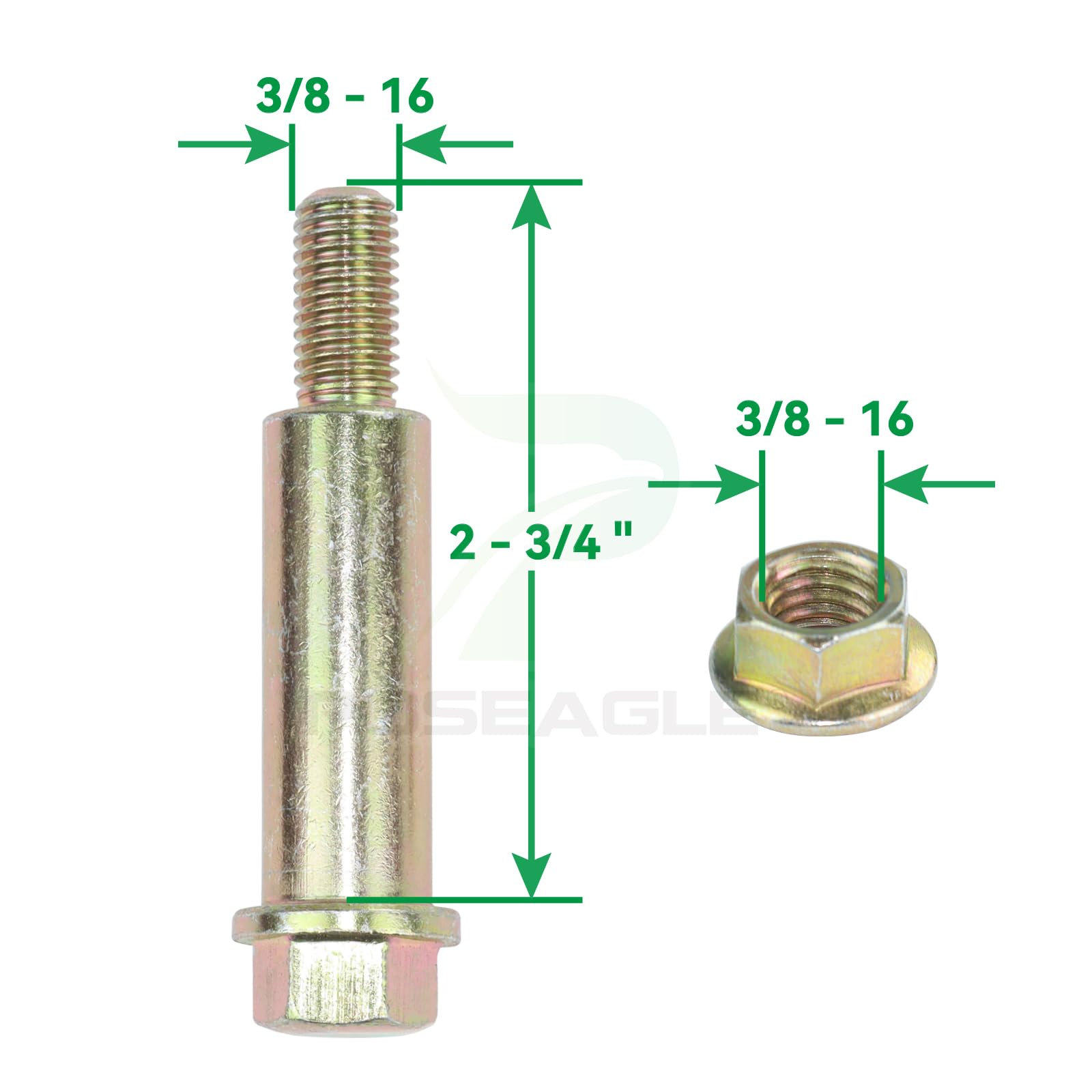 POSEAGLE hardware kit with bolts and flanged nuts showing rust-resistant benefit