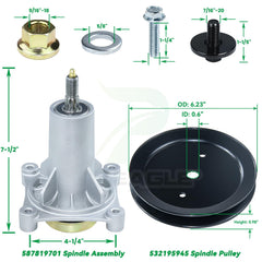 POSEAGLE idler pulley kit with bolts and nuts for secure mounting