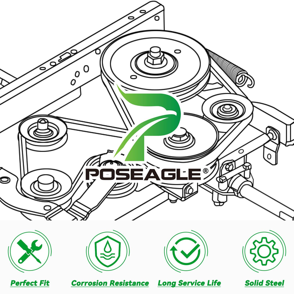 POSEAGLE on a lawn tractor in use showing durable performance benefit