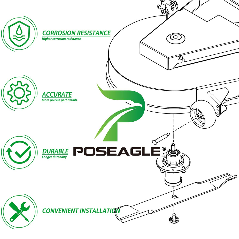 POSEAGLE machined threads and burr-free surface for smooth bolt engagement