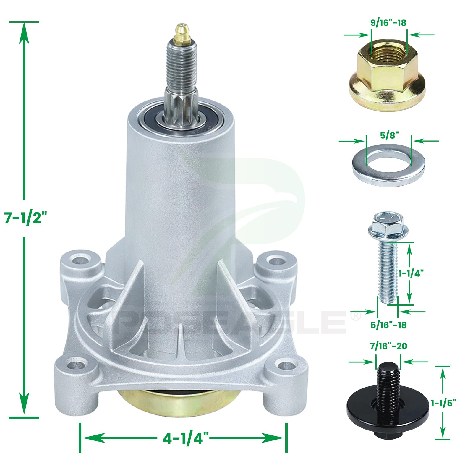 POSEAGLE mounting flange detail demonstrating bolt pattern match for straightforward installation