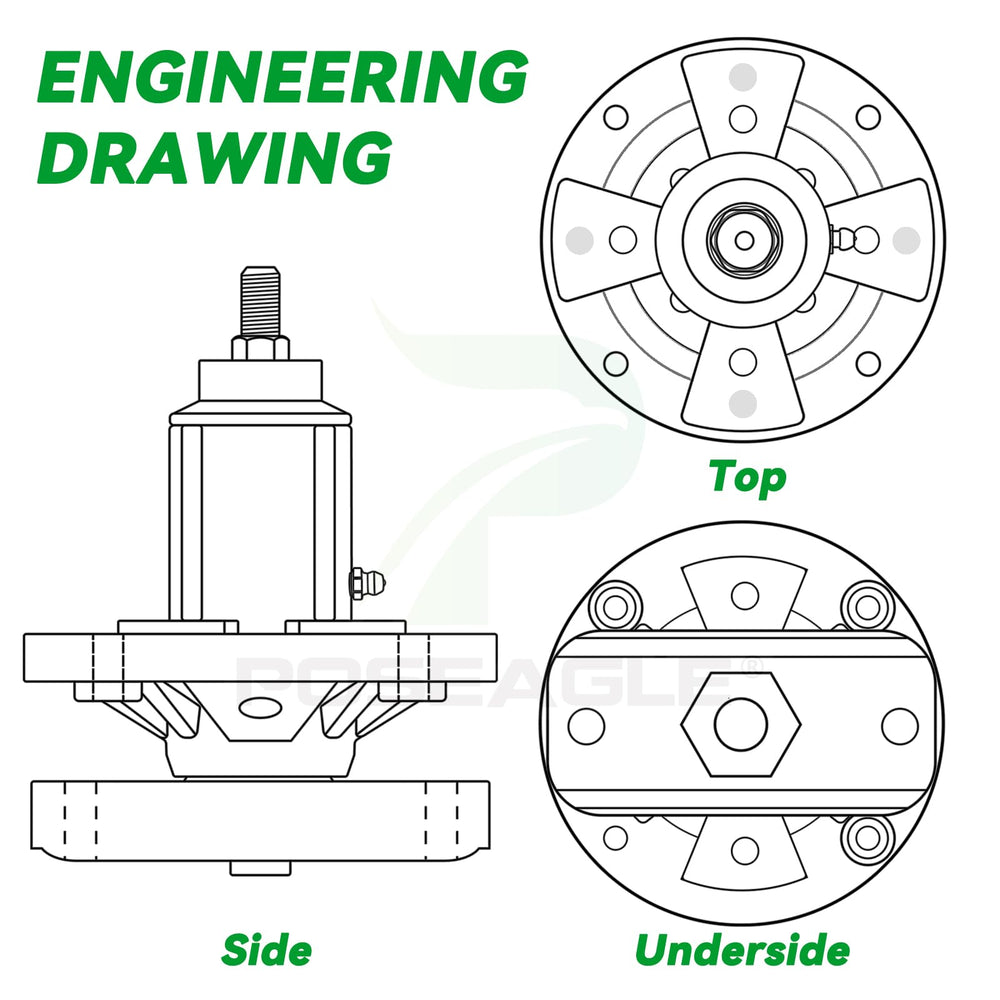 POSEAGLE boxed two-spindle pack showing ready-to-install convenience