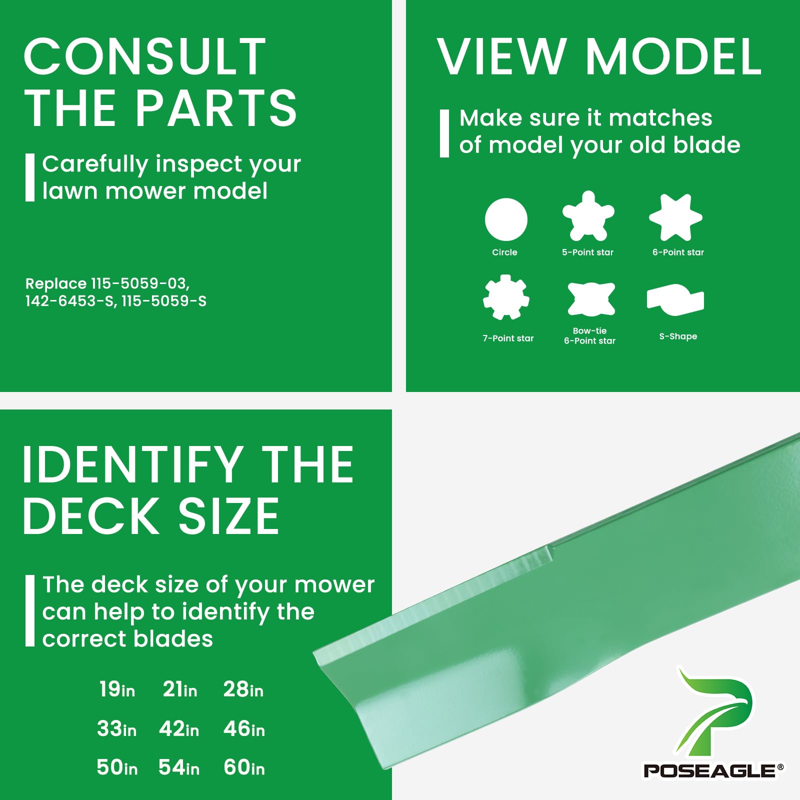POSEAGLE powder-coated surface detail resisting rust for longer life