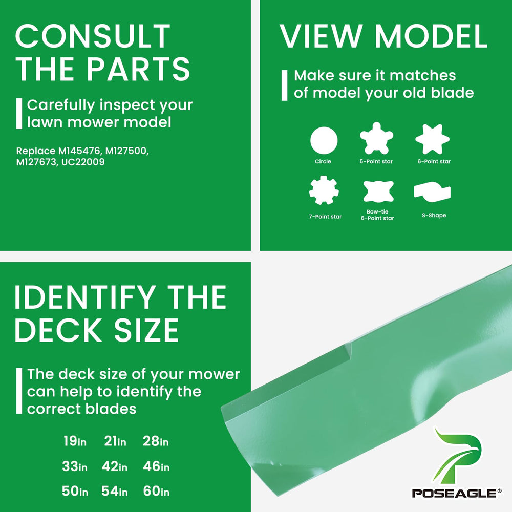 POSEAGLE powder-coated blade surface resisting rust and wear