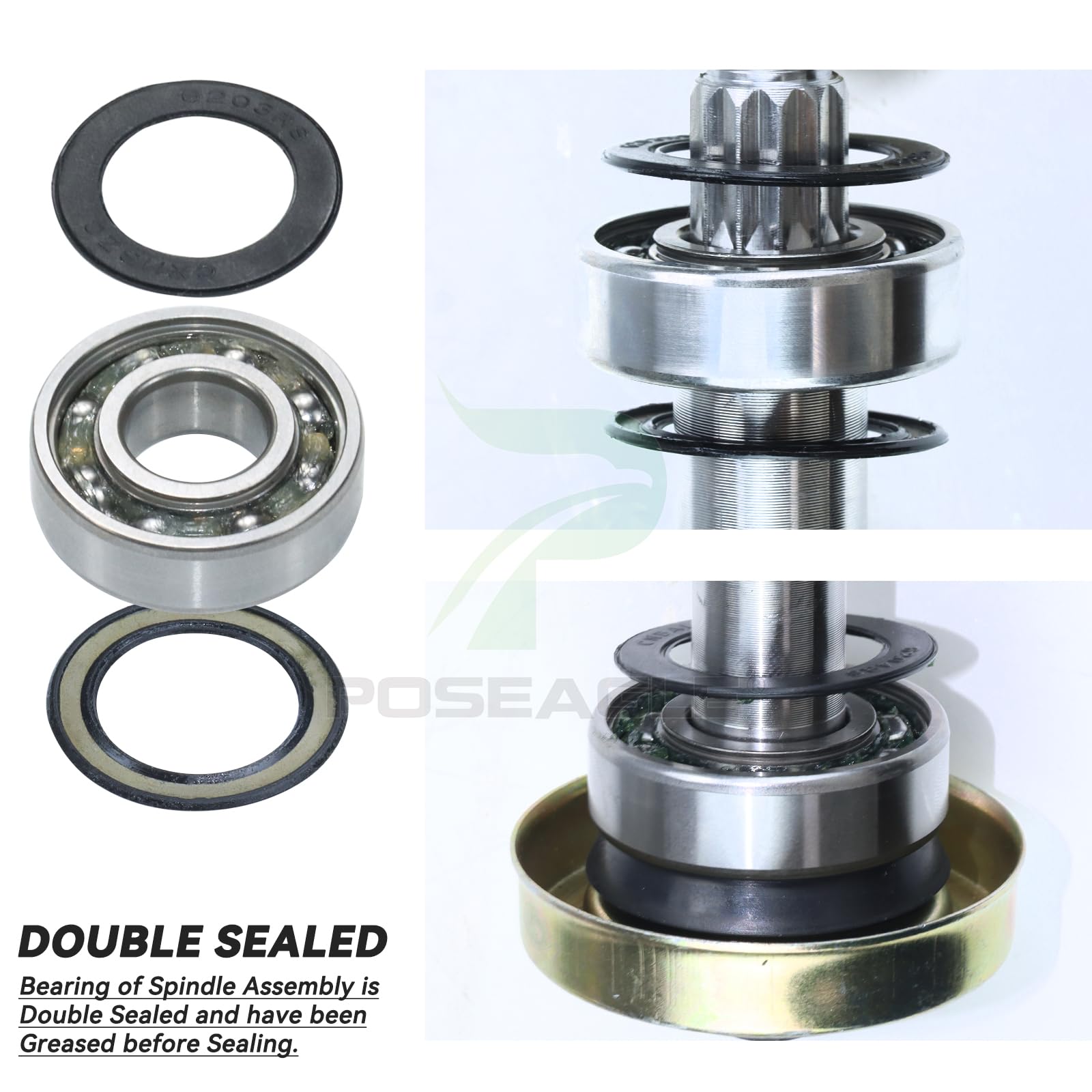 POSEAGLE pulley spacer close detail ensuring proper pulley spacing benefit