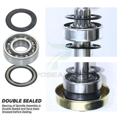 POSEAGLE pulley spacer close detail ensuring proper pulley spacing benefit