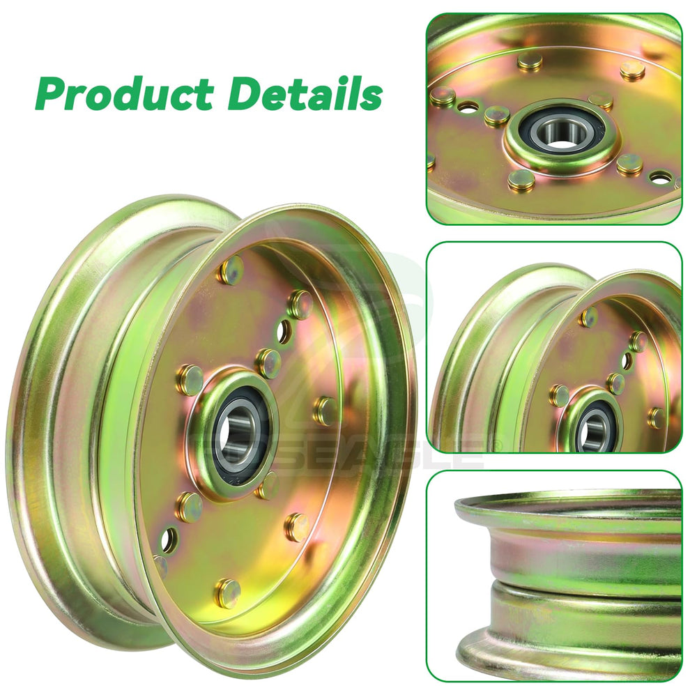 POSEAGLE pulley steel texture and corrosion-resistant finish for durability