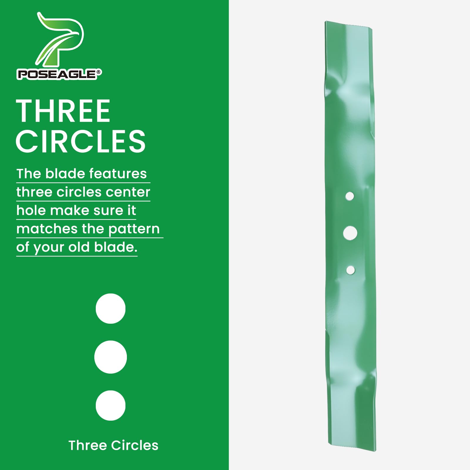 POSEAGLE side-by-side length comparison demonstrating 21-3/8 inch fit