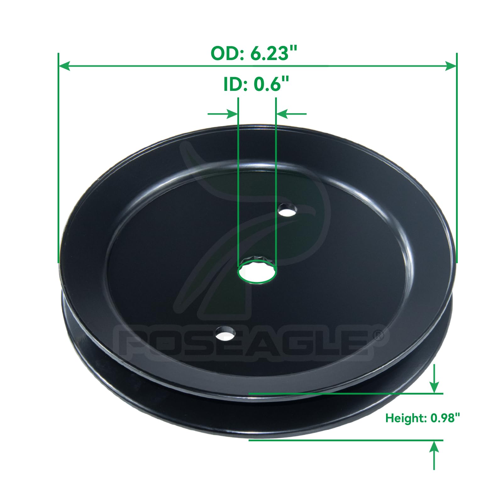 POSEAGLE shaft and bearing closeup highlighting durable bearings for smoother blade rotation