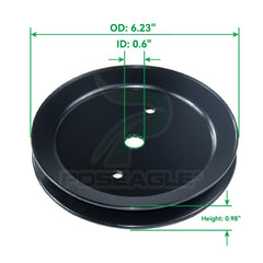 POSEAGLE shaft and bearing closeup highlighting durable bearings for smoother blade rotation