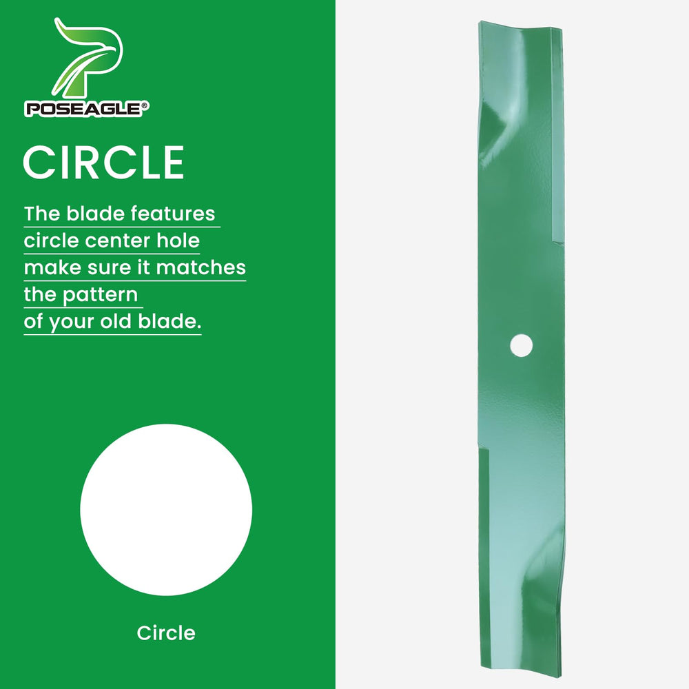 POSEAGLE side profile of blade lift shape showing airflow for cleaner bagging
