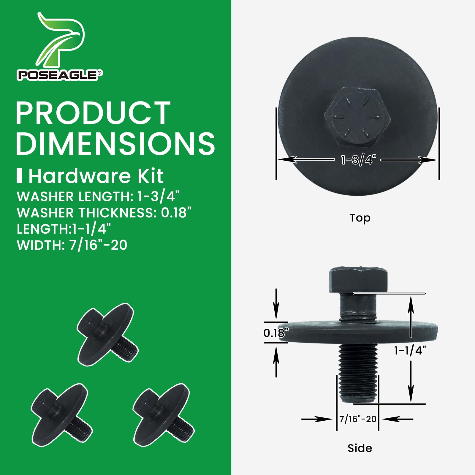 POSEAGLE notched high-lift profile creating stronger airflow and better bagging