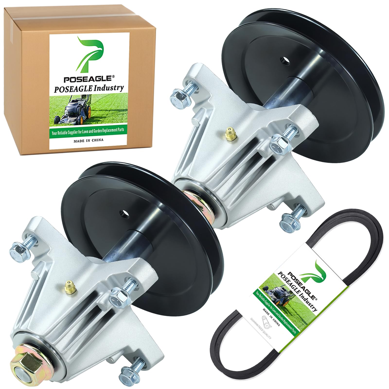 POSEAGLE spindle assembly front view showing precise fit and lasting durability