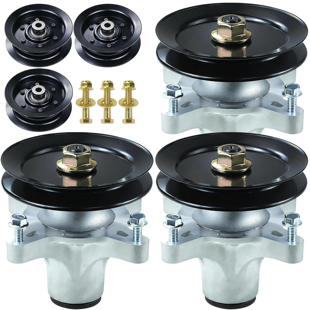 POSEAGLE spindle assembly front view showing mount holes and fit benefit