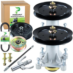 POSEAGLE front view spindle assembly showing precise fit for replacement