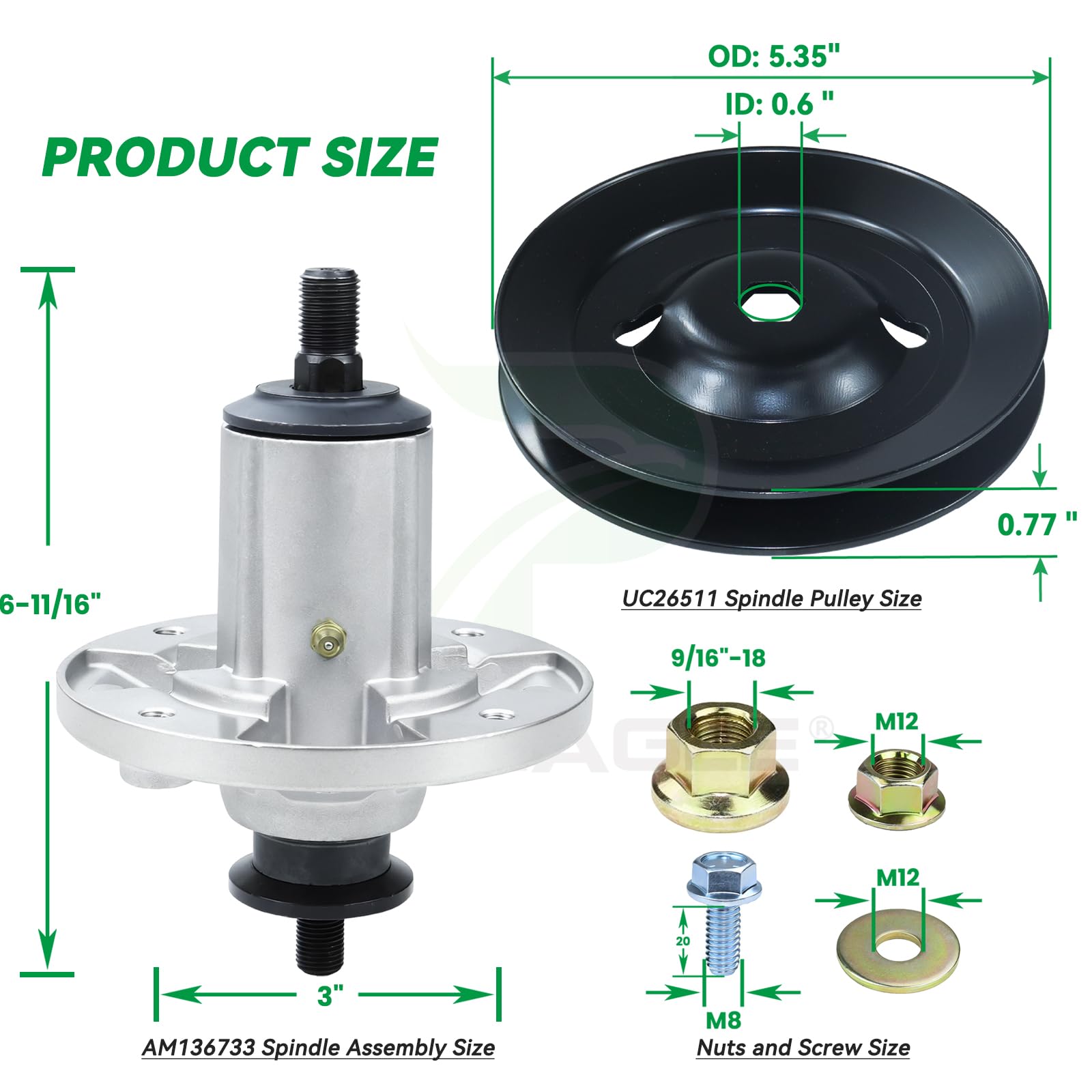 POSEAGLE grease zerk detail for easy lubrication and extended service intervals