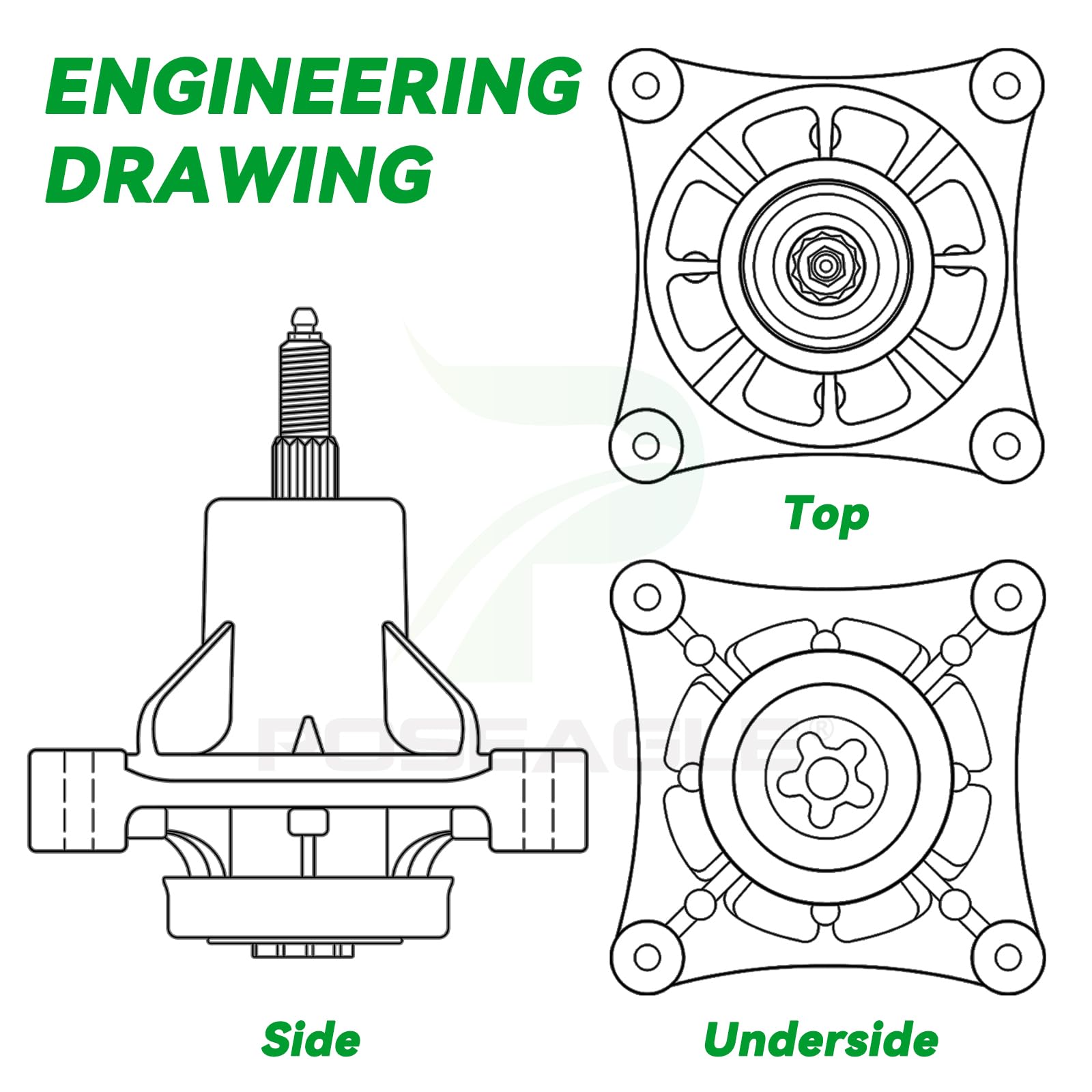 POSEAGLE machined surface finish showing burr-free precision