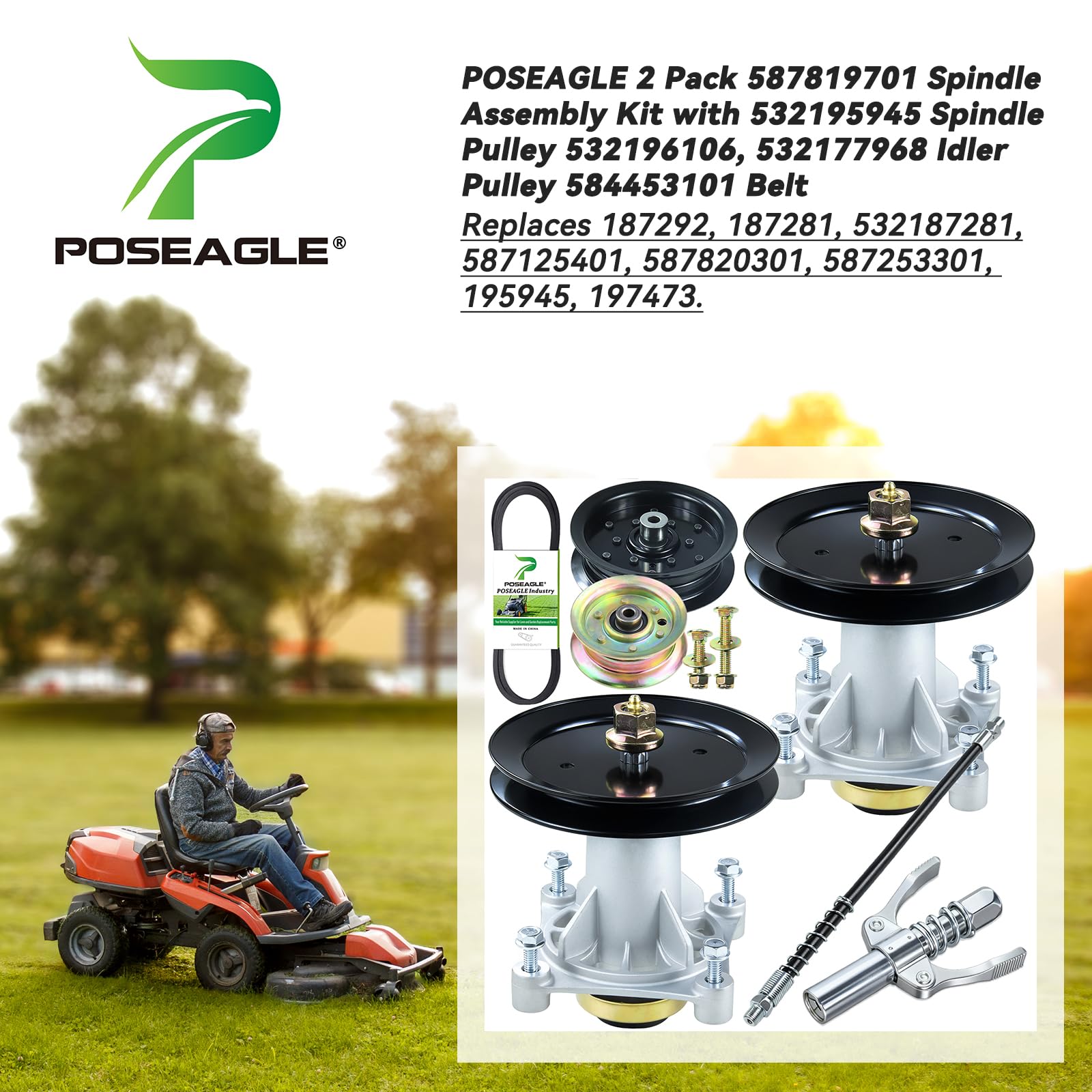 POSEAGLE spindle pulley close-up shows accurate dimensions and smooth bore