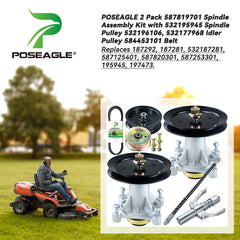 POSEAGLE spindle pulley close-up shows accurate dimensions and smooth bore
