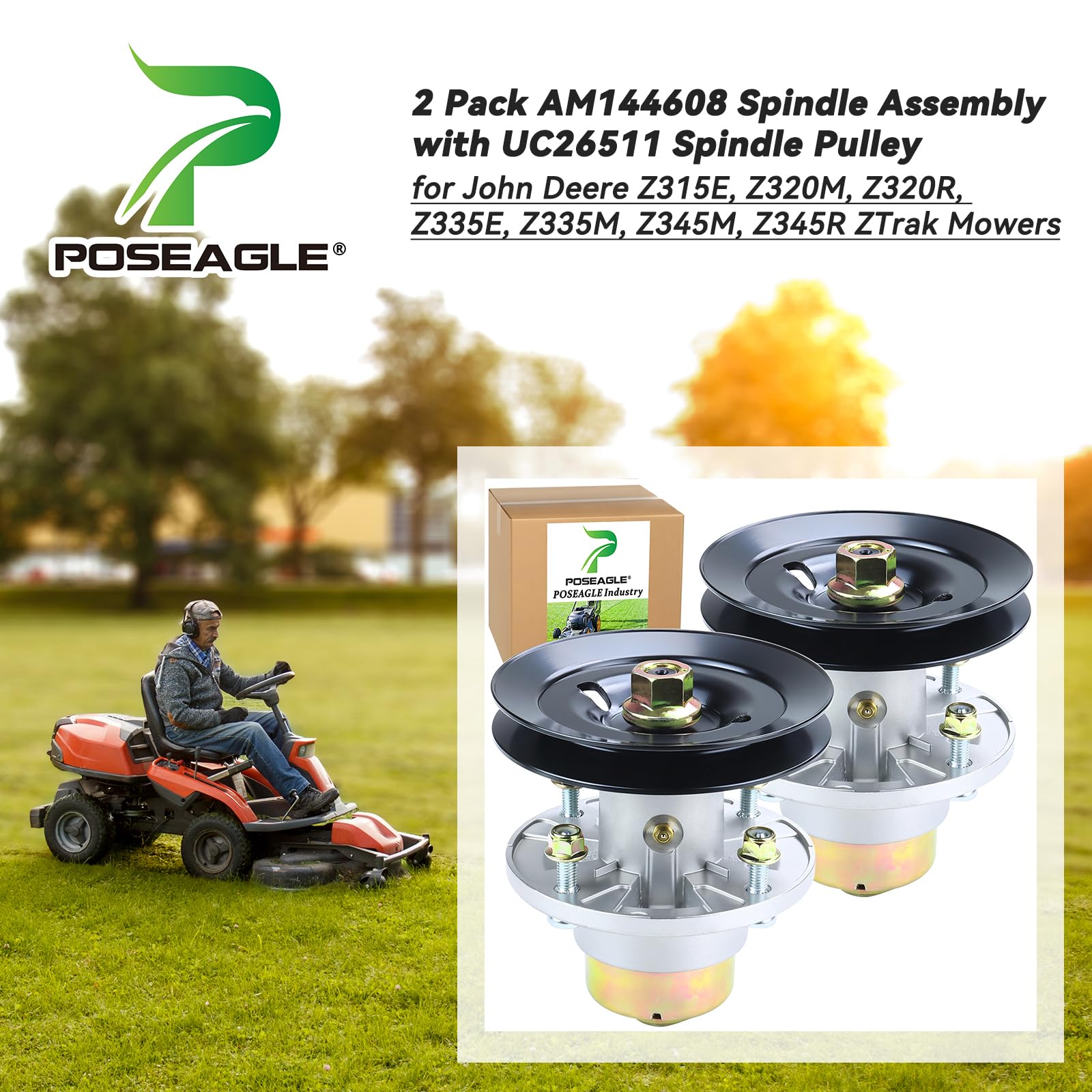 POSEAGLE spindle pulley close-up highlighting precise OEM-dimension fit