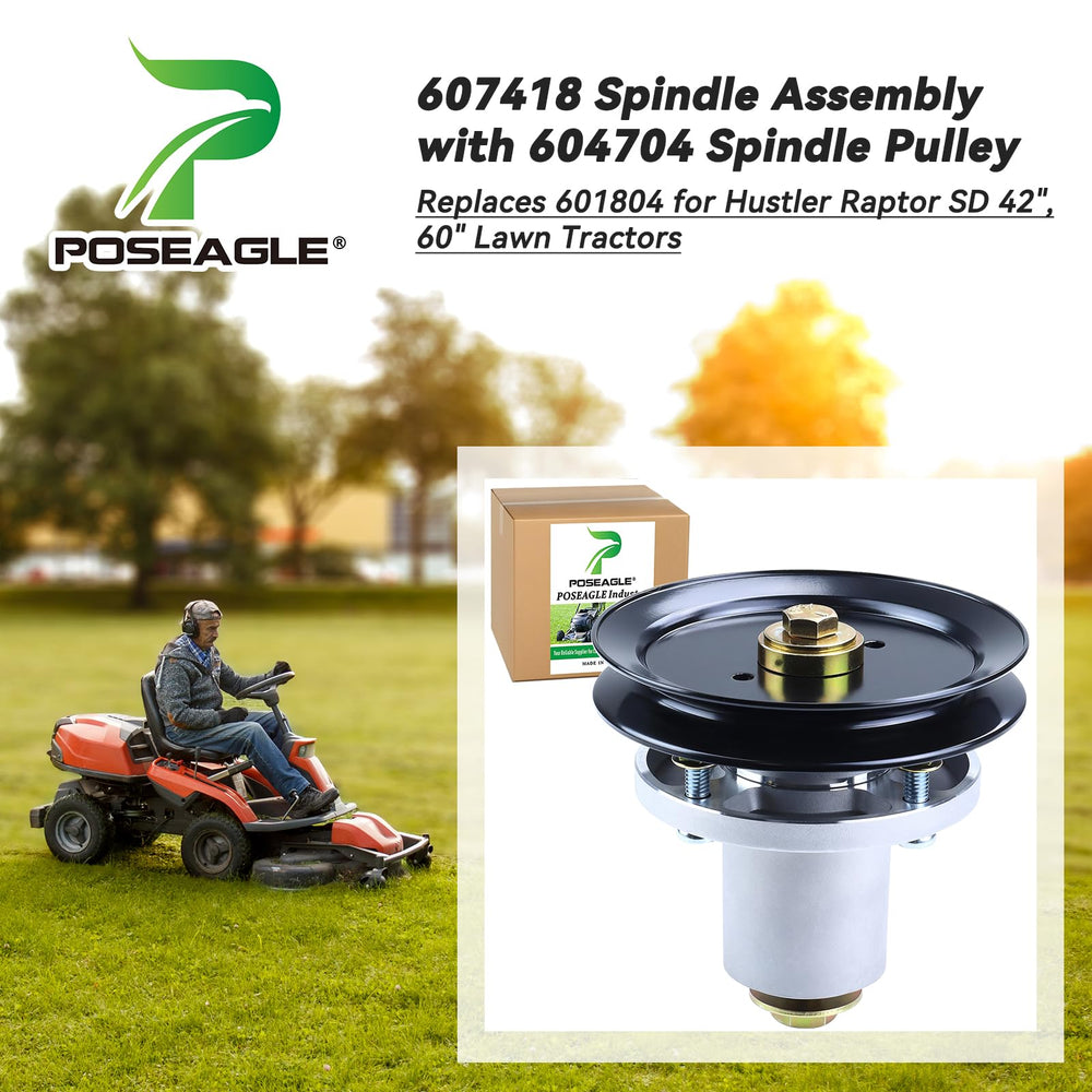 POSEAGLE spindle pulley close-up revealing smooth surface for quieter operation