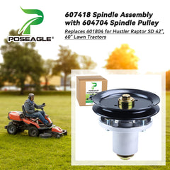 POSEAGLE spindle pulley close-up revealing smooth surface for quieter operation