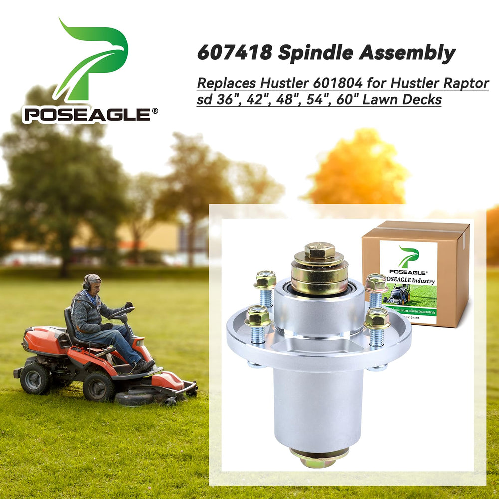 POSEAGLE spindle side profile highlighting compact aluminum construction