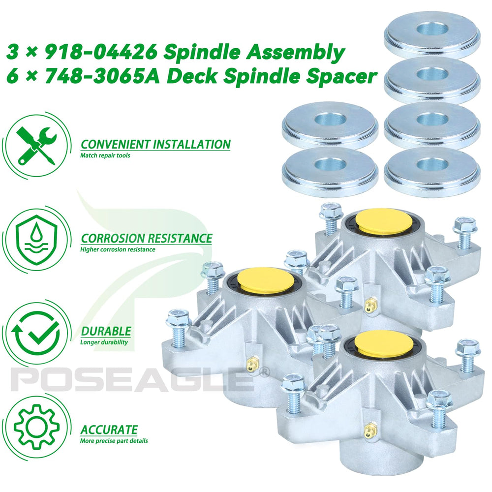 POSEAGLE spindle next to ruler illustrating accurate size and fitment