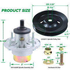 POSEAGLE spindle thread detail showing burr-free CNC machining for secure fastening