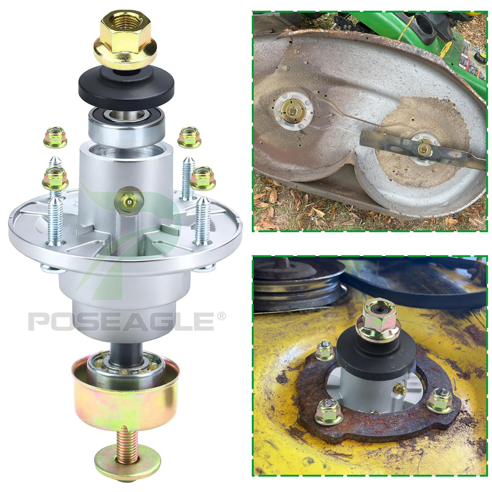 POSEAGLE spindle with blade attached for consistent cutting benefit