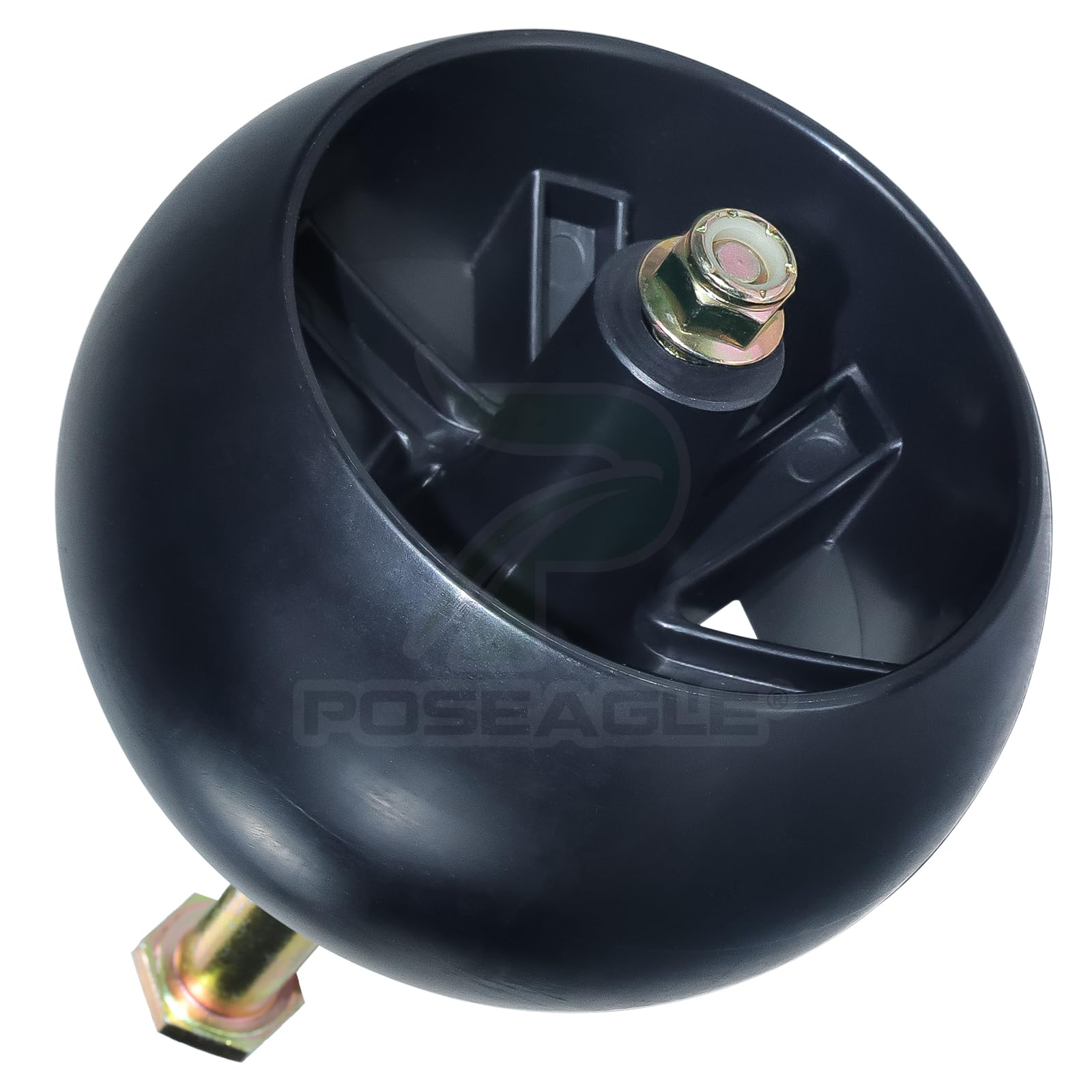 POSEAGLE textured wheel surface highlighting wear-resistant polypropylene construction