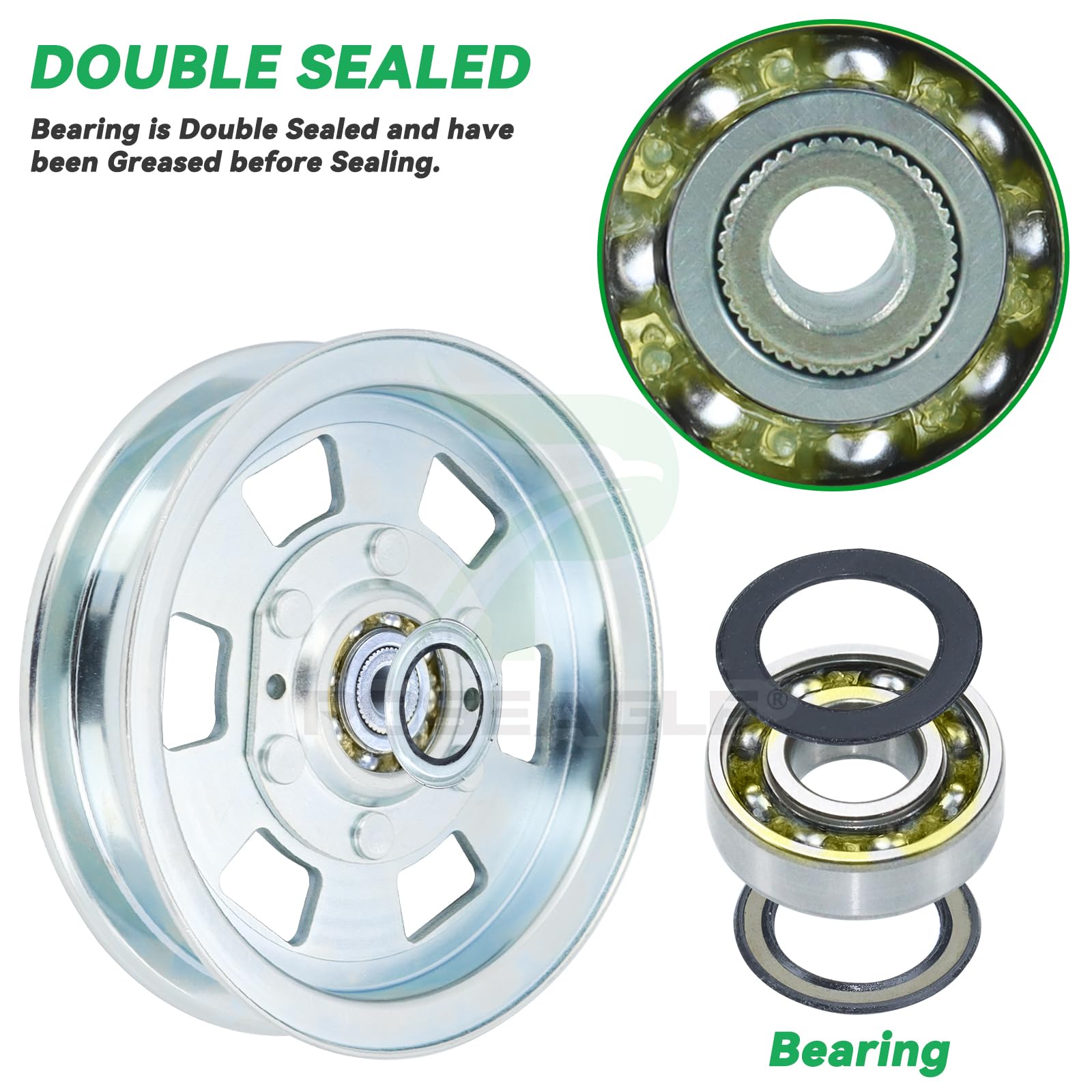 POSEAGLE two pulleys in retail-style packaging for convenient spare benefit