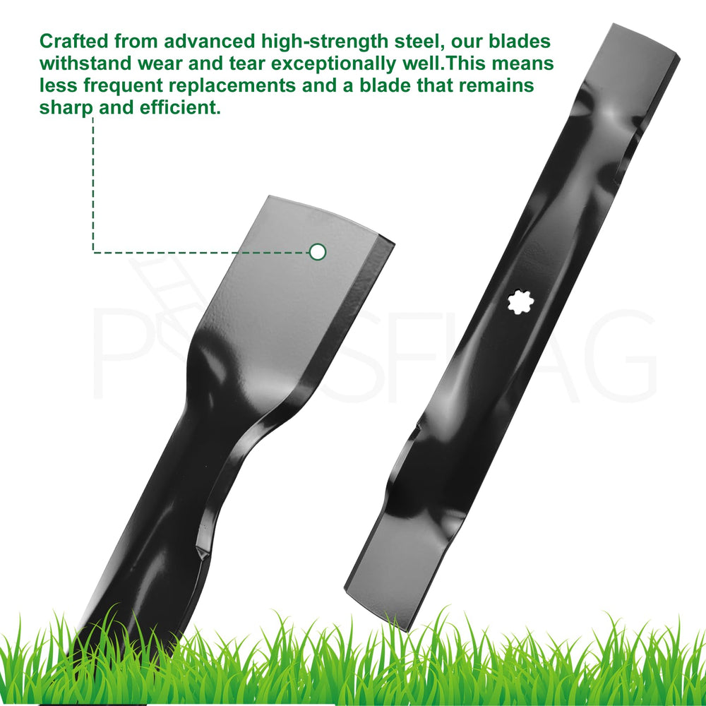 POSFLAG center 7-point star hole detail ensuring direct John Deere compatibility