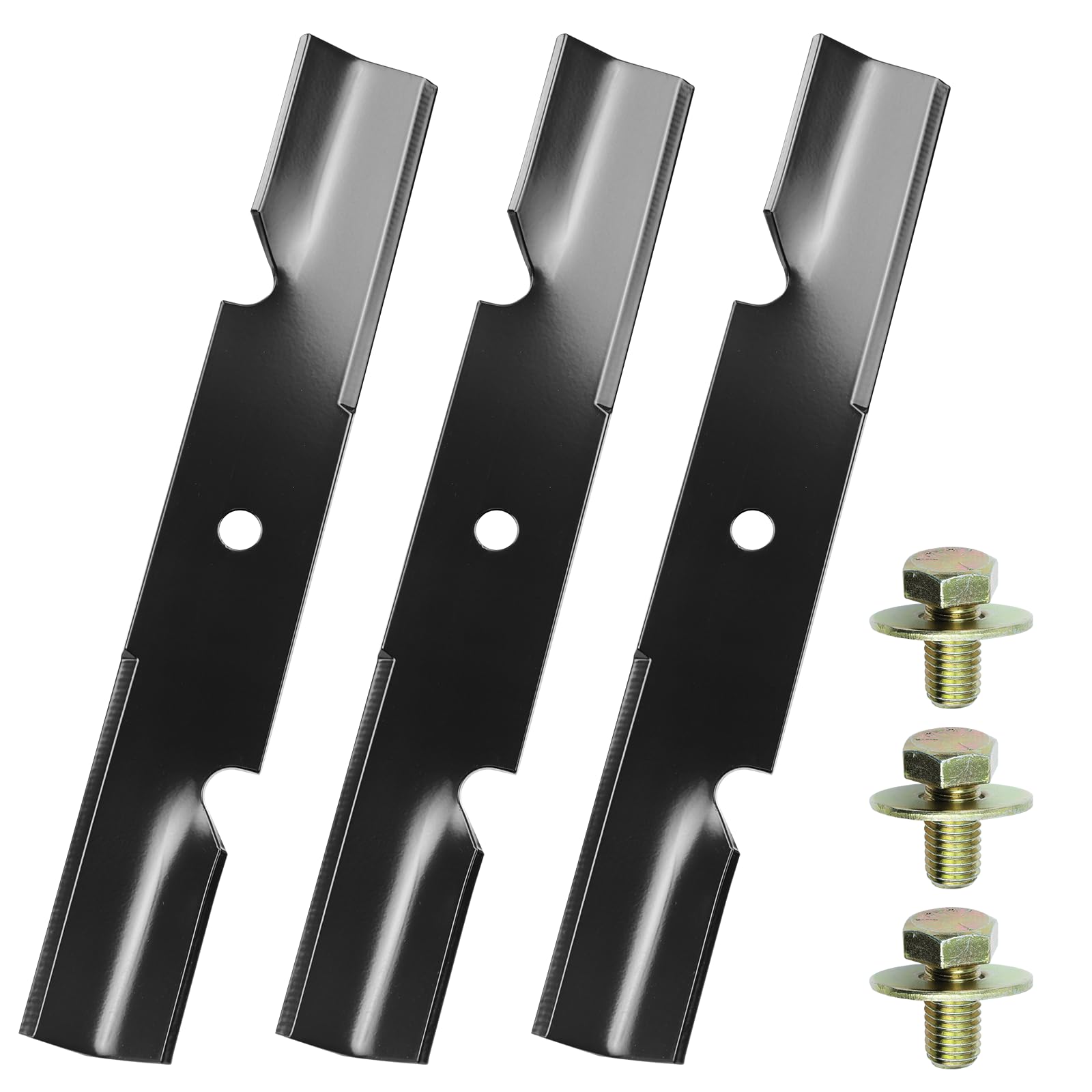 POSFLAG front packaging 3-pack showing blades and bolts, fast replacement benefit
