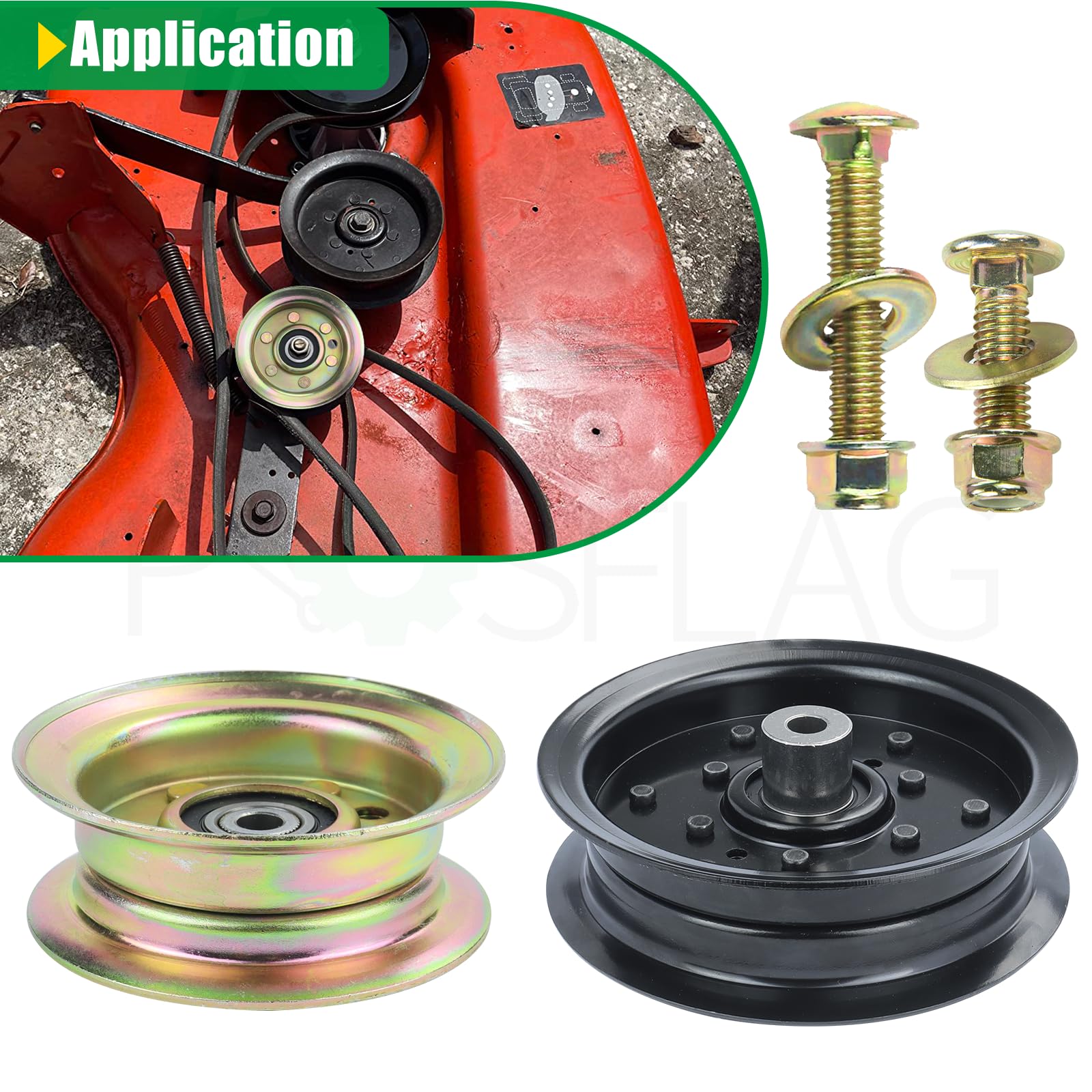 POSFLAG hardware kit with bolts washers and lock nuts enabling one-stop installation