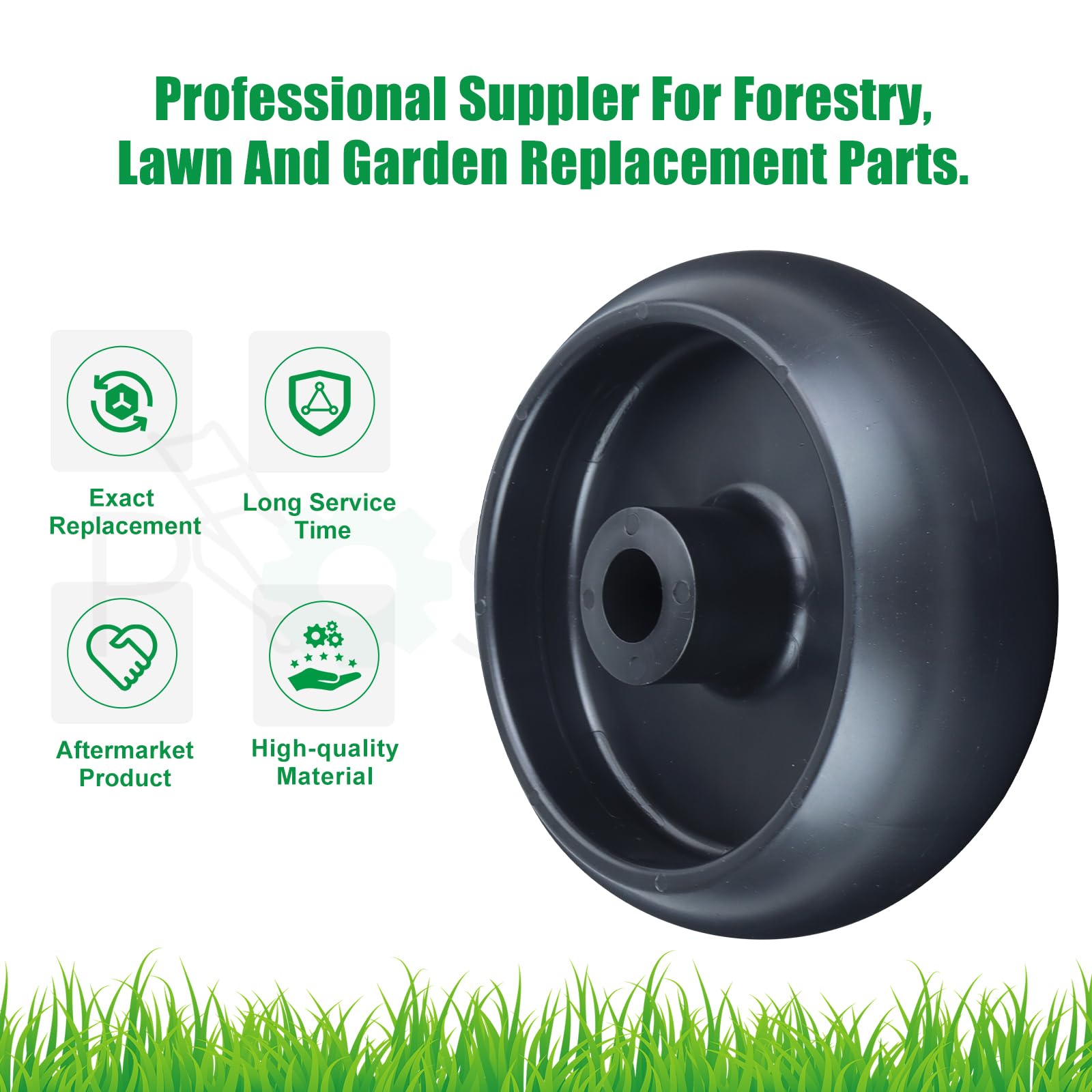 POSFLAG on lawn tractor in use demonstrating consistent deck performance