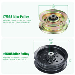 POSFLAG 532196106 pulley side profile showing correct OD and robust construction for belt tracking