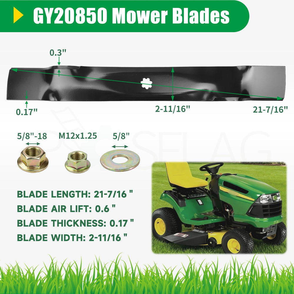POSFLAG side profile highlighting high-lift curve for improved grass airflow