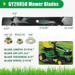 POSFLAG side profile highlighting high-lift curve for improved grass airflow