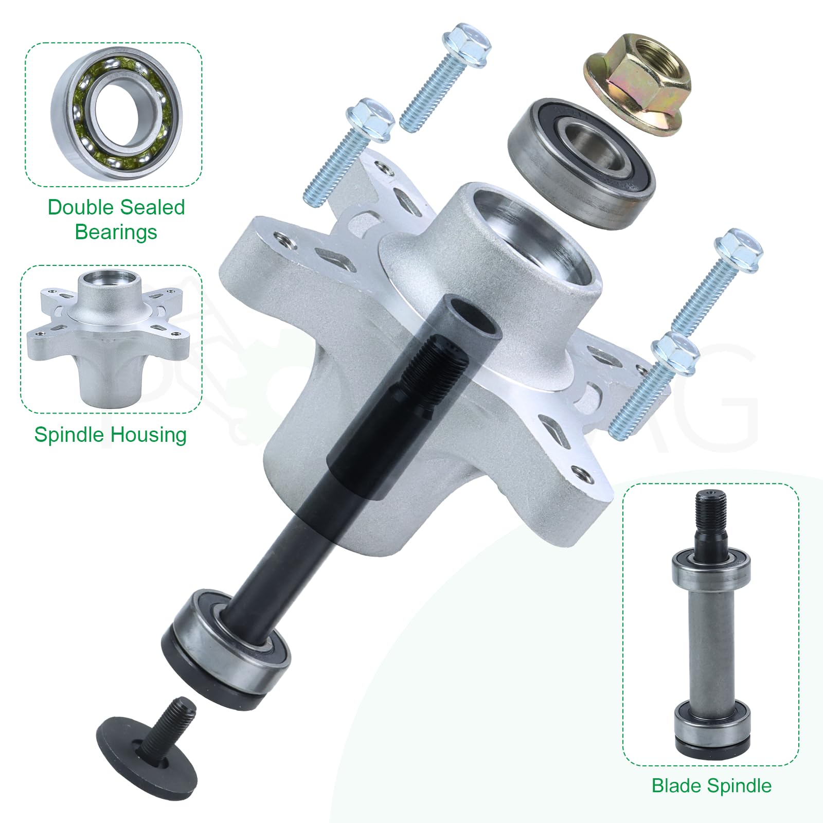 POSFLAG spindle side profile demonstrating durable housing and rugged construction