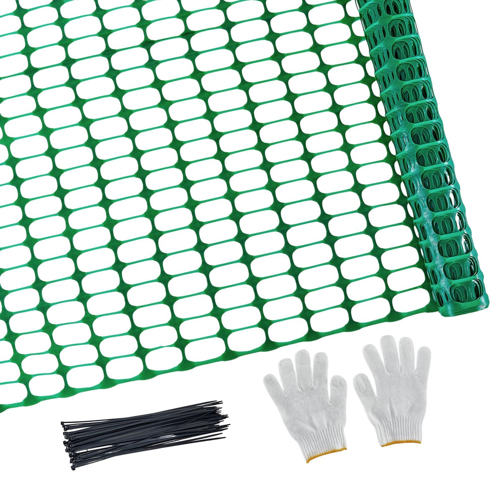 PotatoLife front view of green fence roll showing compact packaging and easy transport benefit